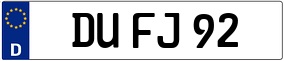 Truck License Plate